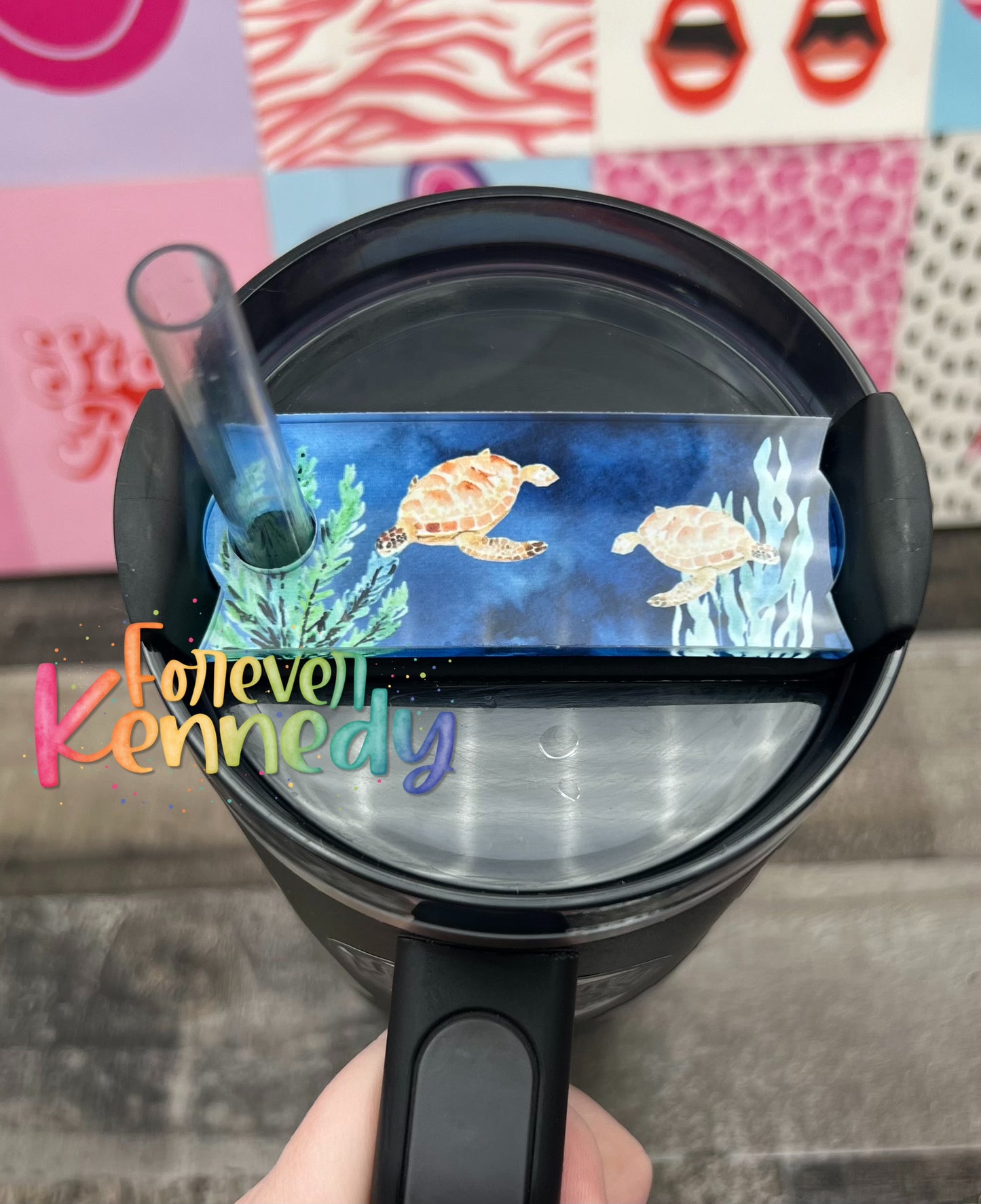 (MTO) Tumbler Topper 40oz: Sea Turtles