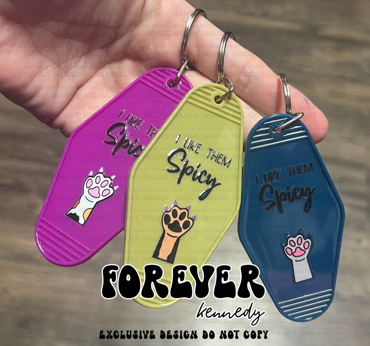 (MTO) Motel Keychain: EXCLUSIVE / I like them spicy