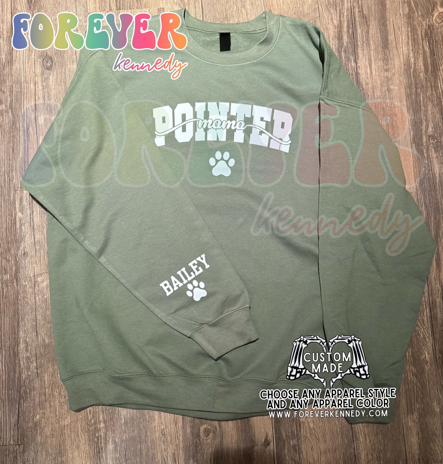 (MTO APPAREL) * CHOOSE STYLE: CUSTOM BREED NAME *with custom sleeve name*