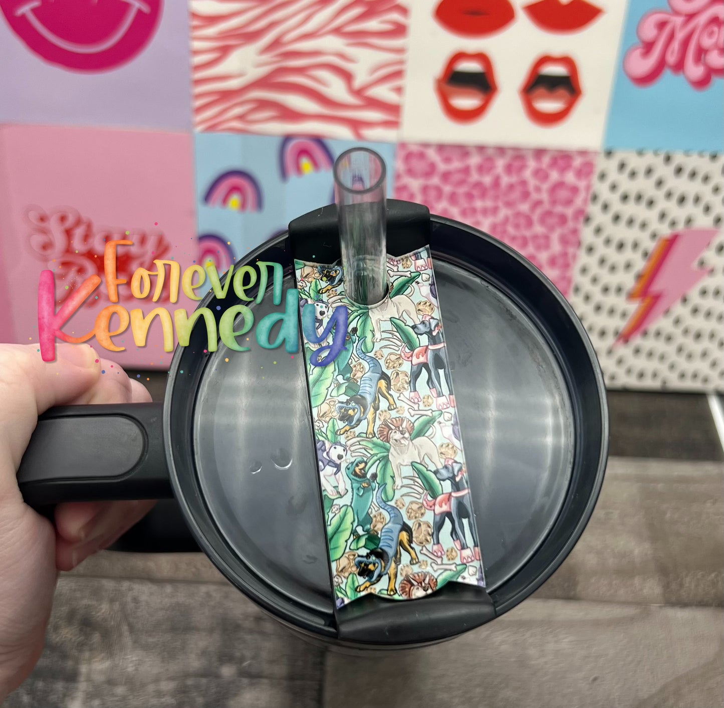 (MTO) Tumbler Topper 40oz: Jurassic Bark