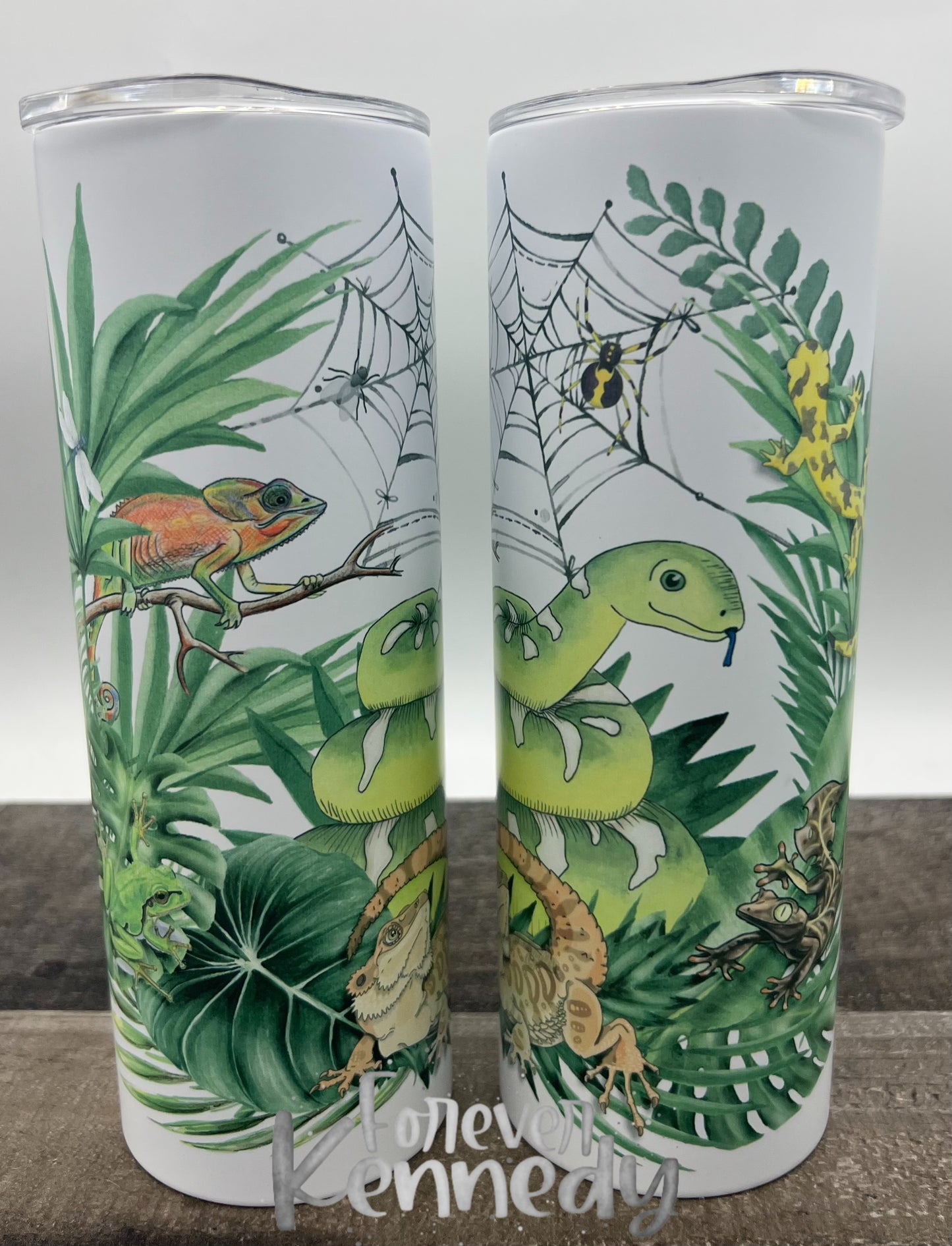 (MTO) Tumbler: Reptile Collage
