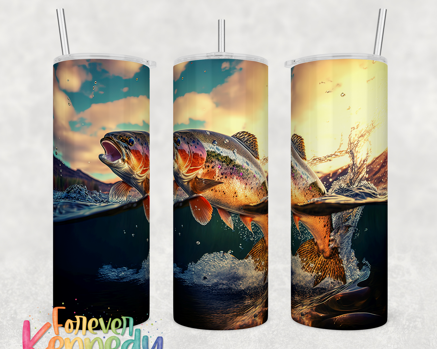 (MTO) 20oz Tumbler: Fishing