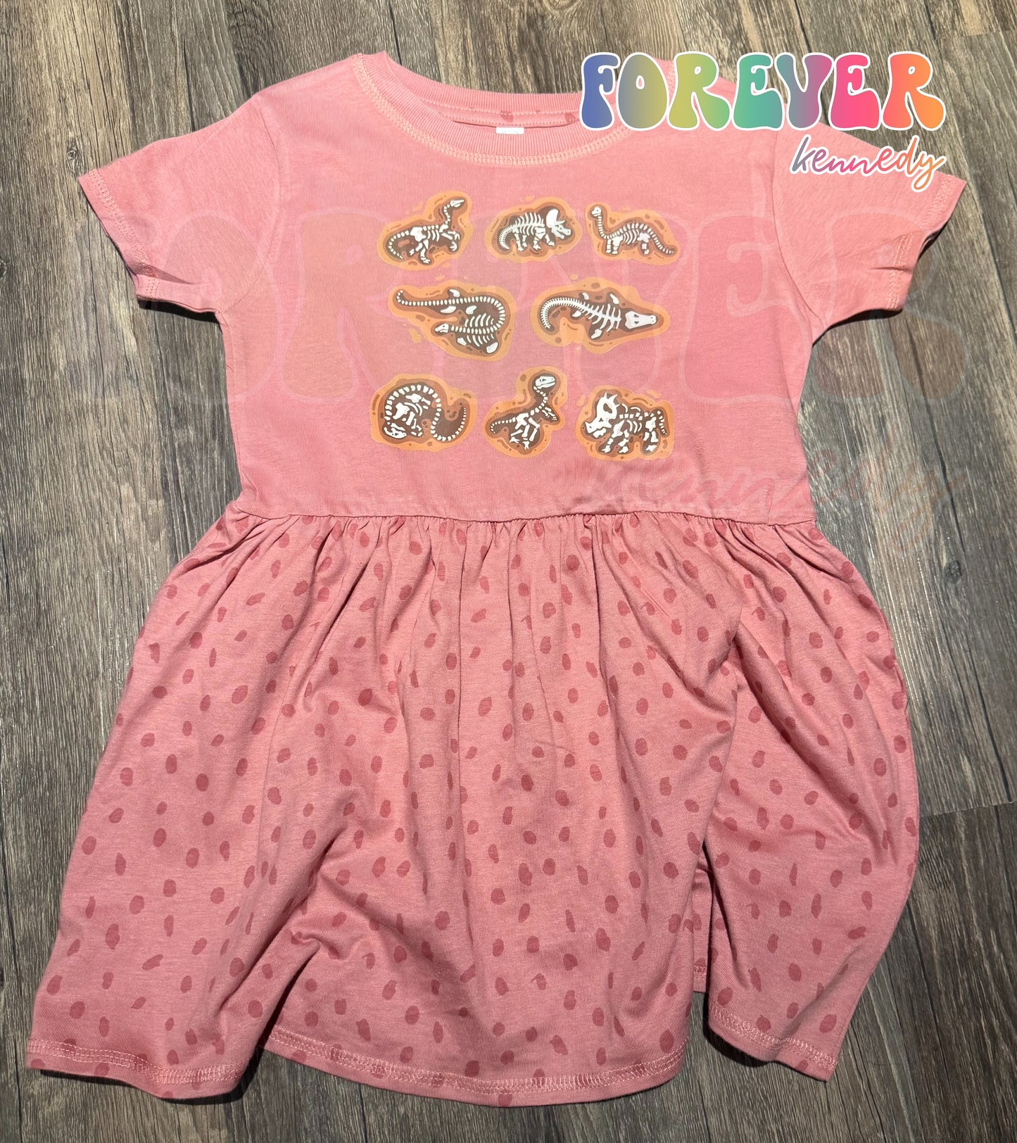 (MTO APPAREL) YOUTH DRESS: EXCLUSIVE DESIGN Dinosaur Fossils