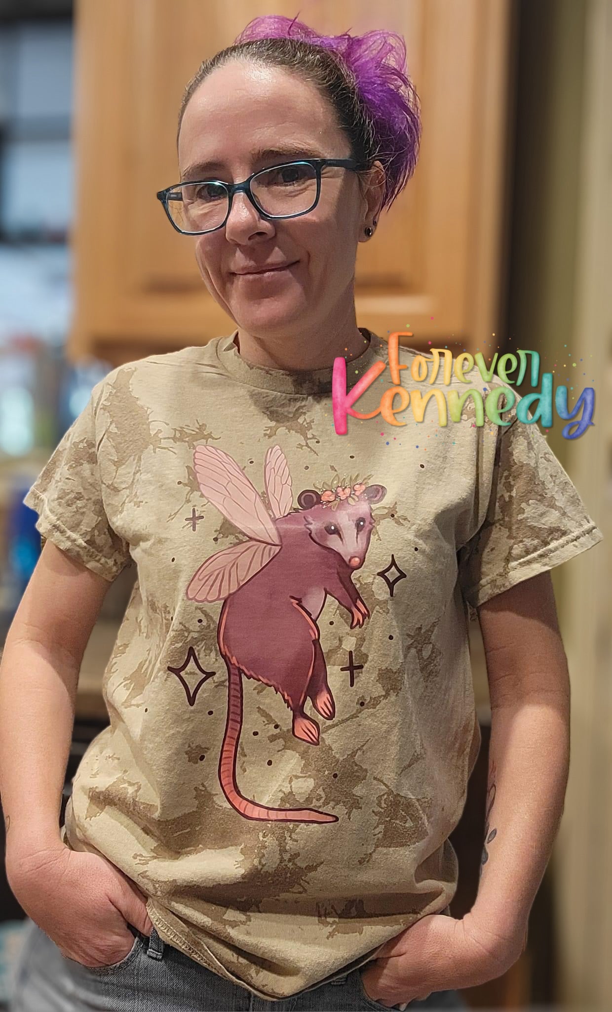 (MTO) / Dyed T-Shirt *Pick Your Color*: Fae Opossum