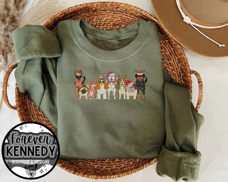 (MTO) Pick Your Apparel: Holiday dogs row