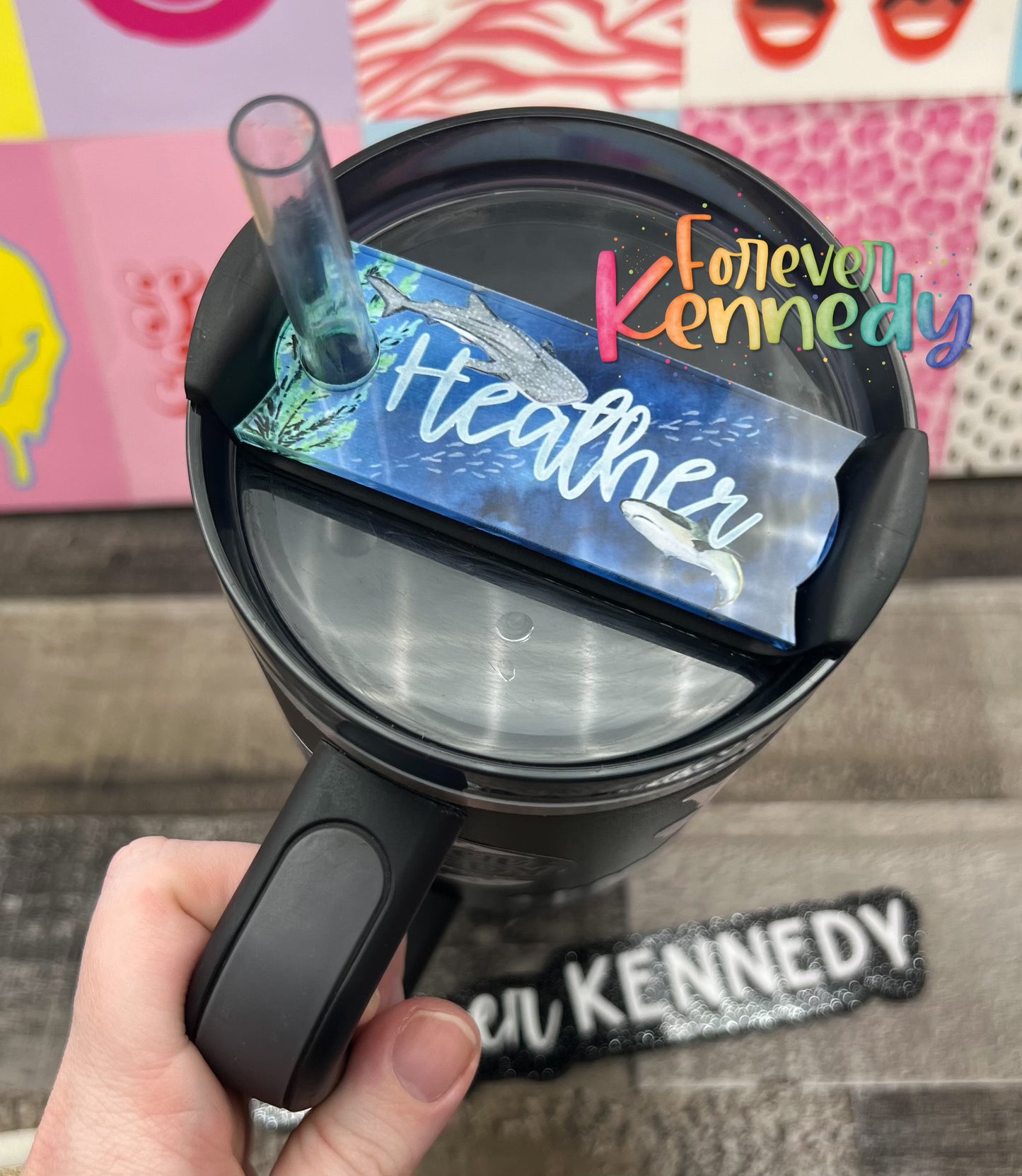 (MTO) Tumbler Topper 40oz: Sharks