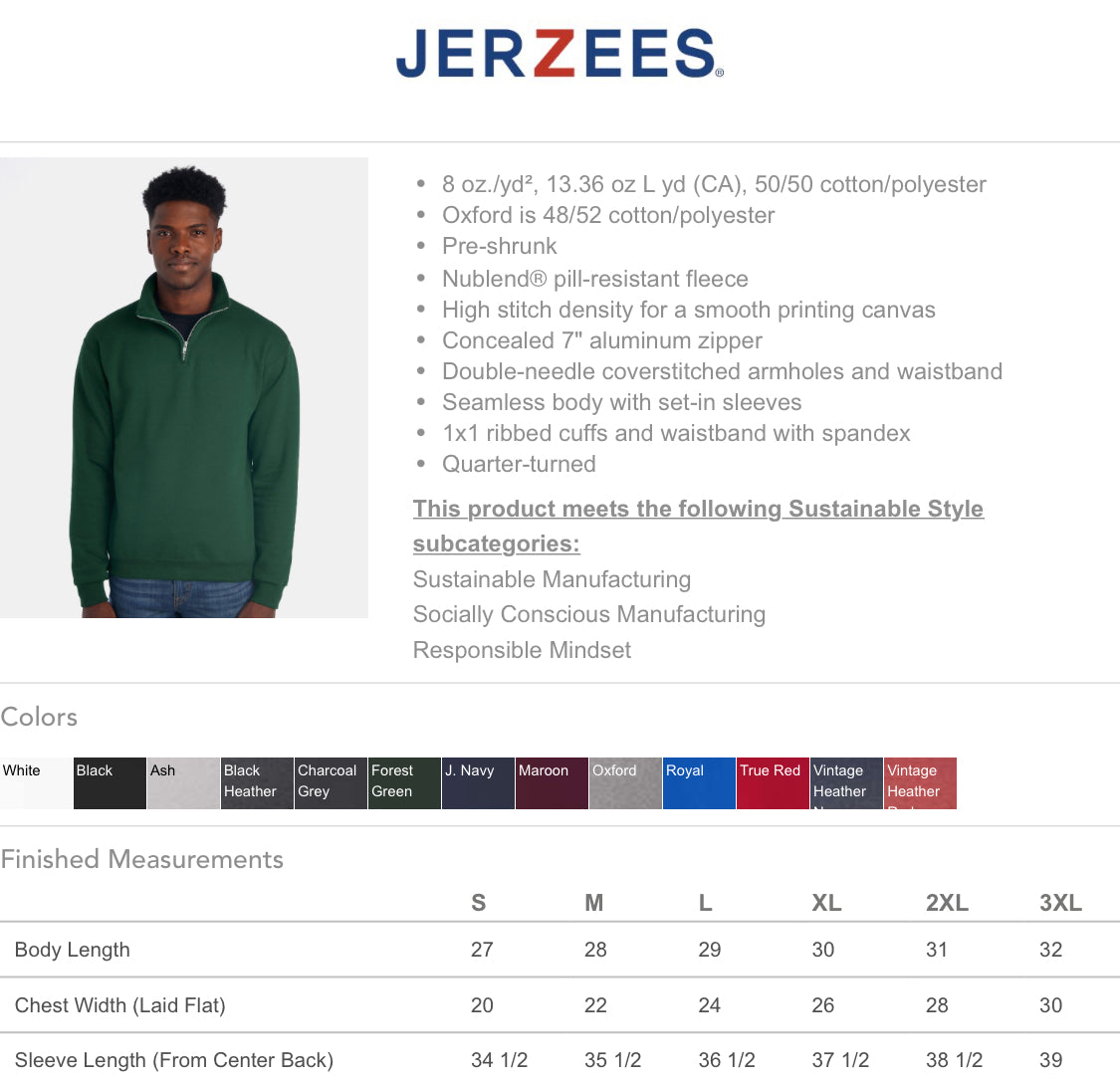 (READY TO SHIP HALF ZIP UP) * Sierra / Size M