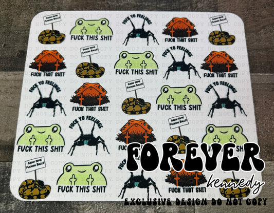 (MTO) Mousepad: Sweary Reptiles