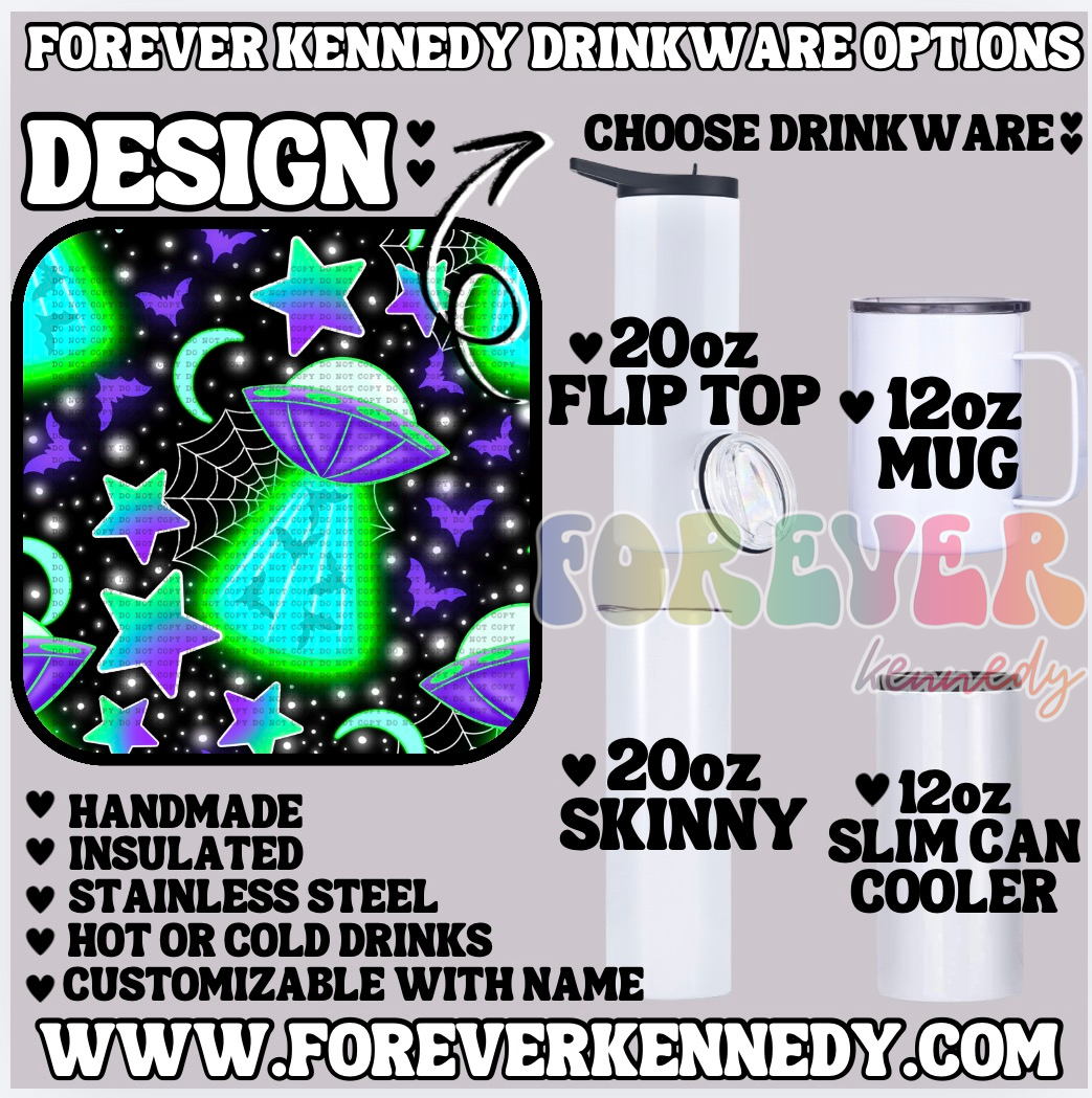 (MTO) CHOOSE DRINKWARE: UFO Bat