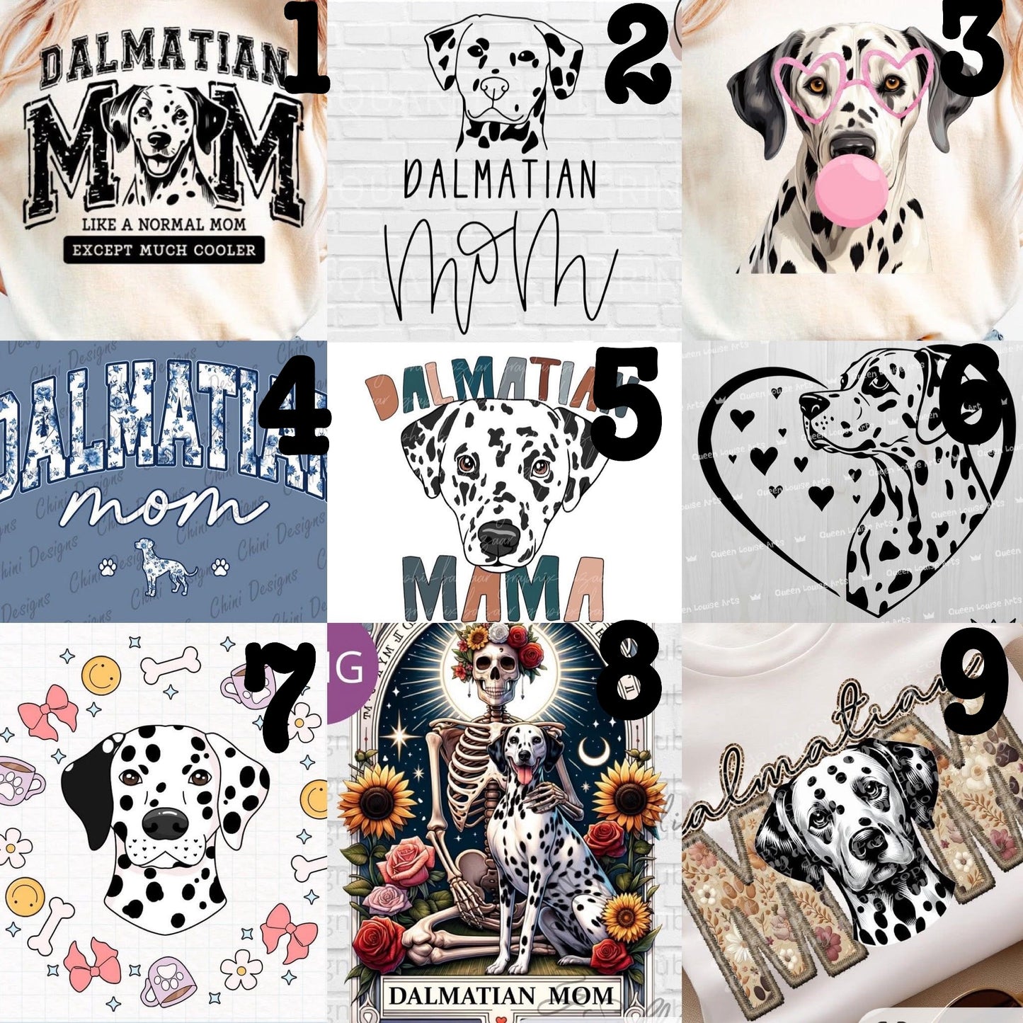 (MTO APPAREL) * CHOOSE STYLE / COLOR: DALMATIAN (Choose Design)