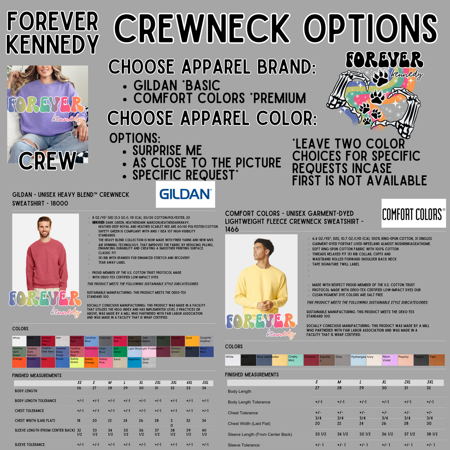 (MTO APPAREL) * CHOOSE STYLE / COLOR: EXCLUSIVE DESIGN Paws & Healing