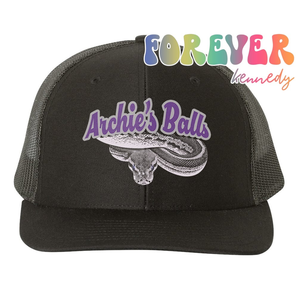 (MTO) SnapBack Trucker Hat: Archie’s Balls Logo