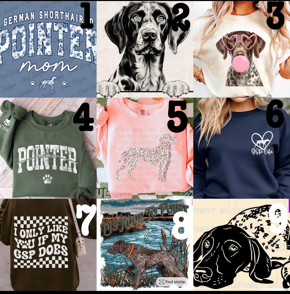 (MTO APPAREL) * CHOOSE STYLE / COLOR: GERMAN SHORTHAIRED POINTER (Choose Design)