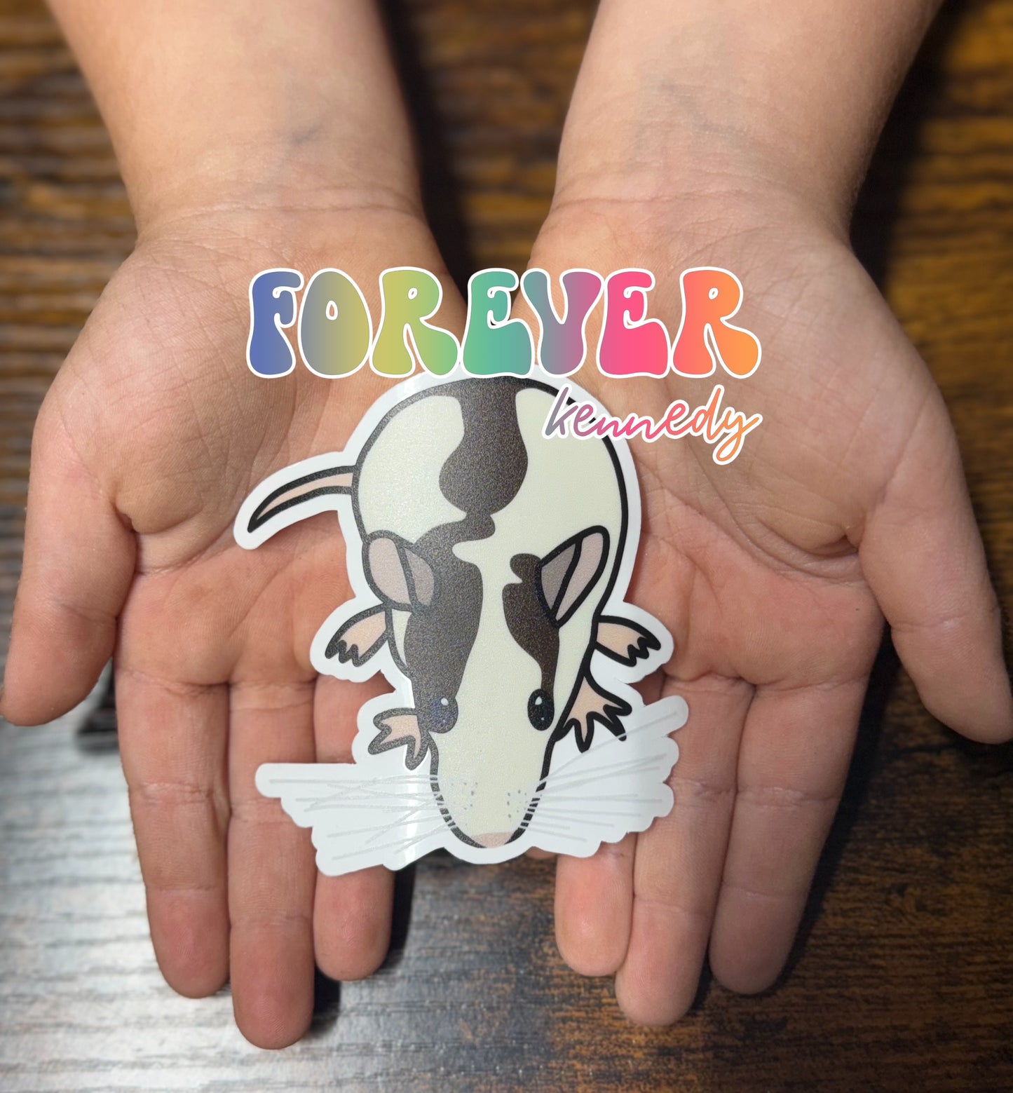(RTS) CLEAR Vinyl Sticker: EXCLUSIVE DESIGN BY RYLEE / Mouse
