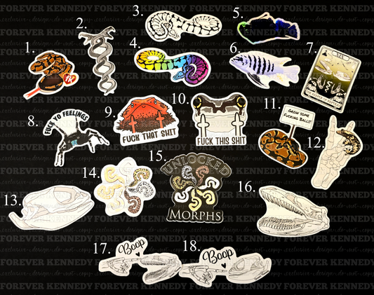 (RTS) Vinyl Sticker Bundle: EXCLUSIVE DESIGNS Unlocked Morphs