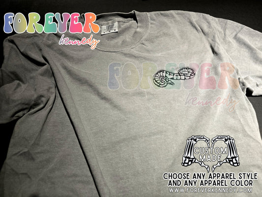 (MTO APPAREL) * CHOOSE STYLE / COLOR: EMBROIDERY DESIGN / EXCLUSIVE DESIGN Ball Python Snake