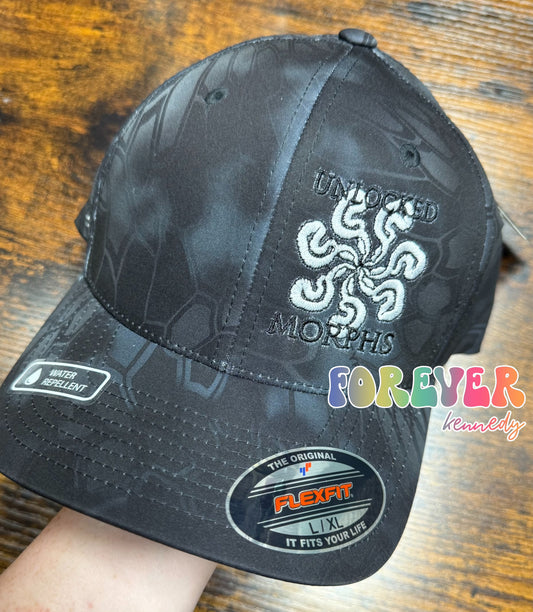 (MTO) FlexFit Cotton Blend Hat: EMBROIDERED Unlocked Morphs Logo