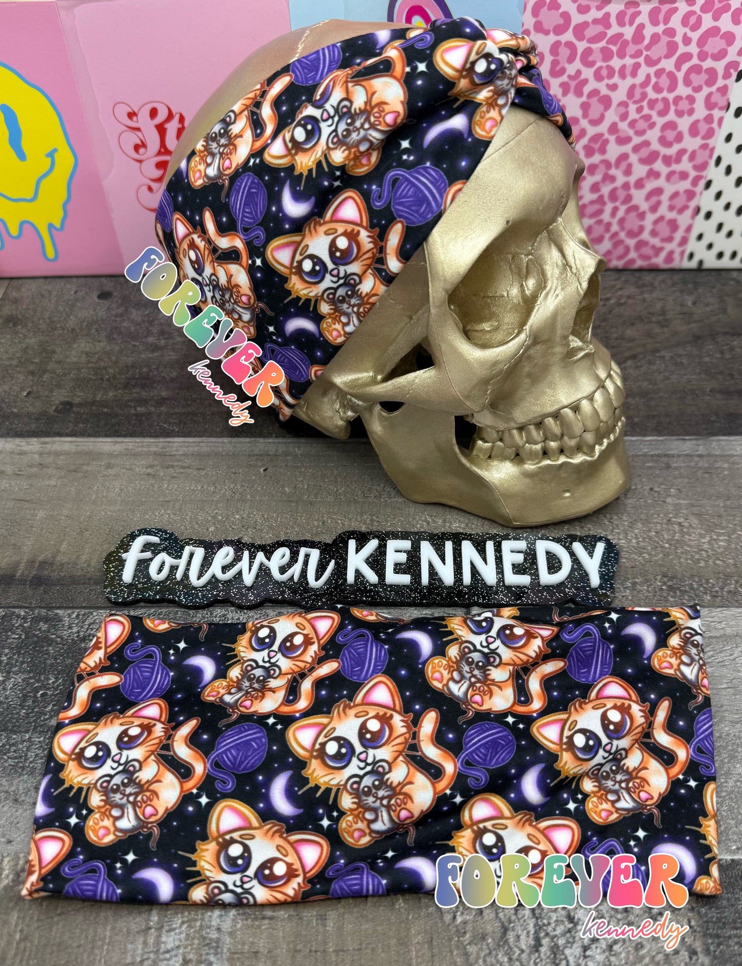 (RTS) Twist Headband: Cat and Mouse