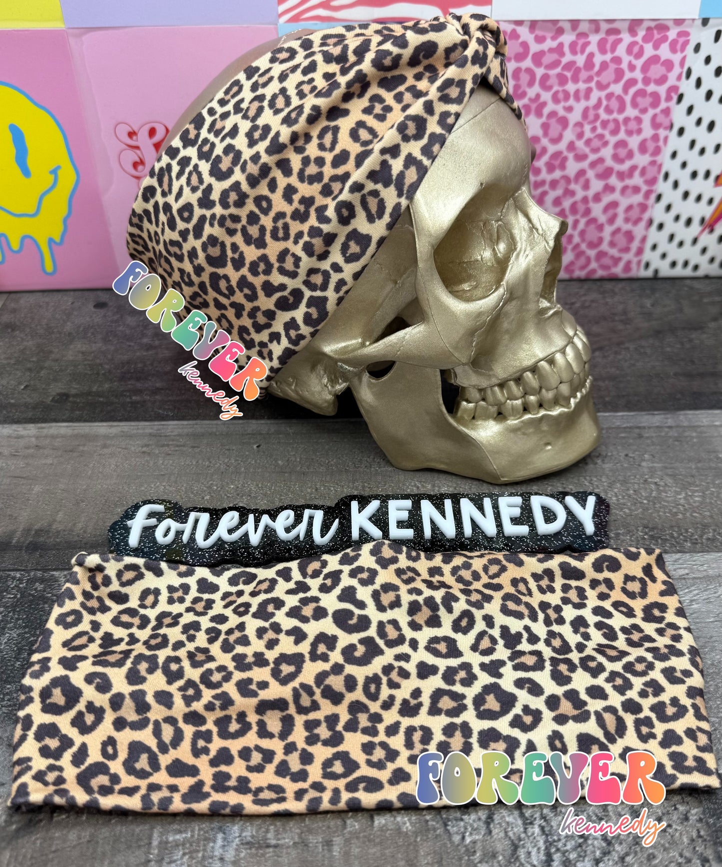 (RTS) Twist Headband: Brown Cheetah