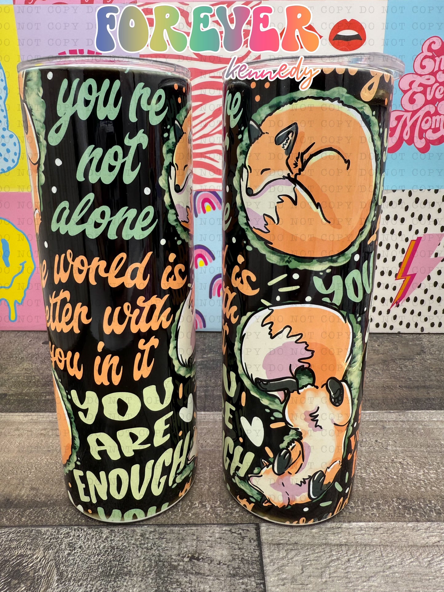 (MTO) CHOOSE DRINKWARE: Save a Fox (dark)