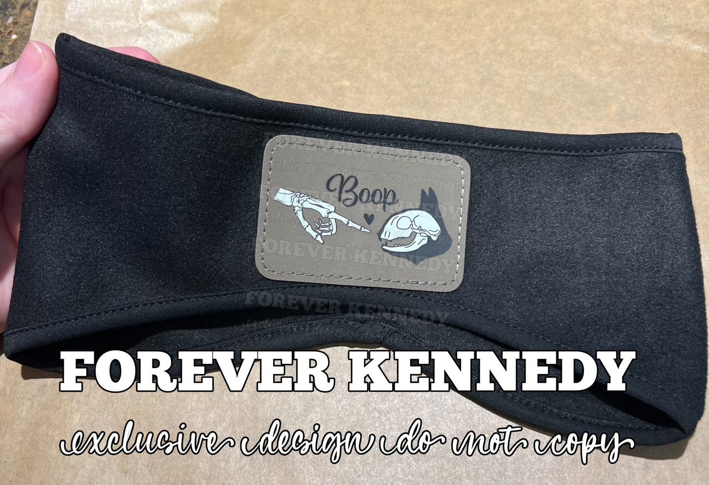 (PO) Beanie / Ear Warmer: EXCLUSIVE Skeleton Feline Boop