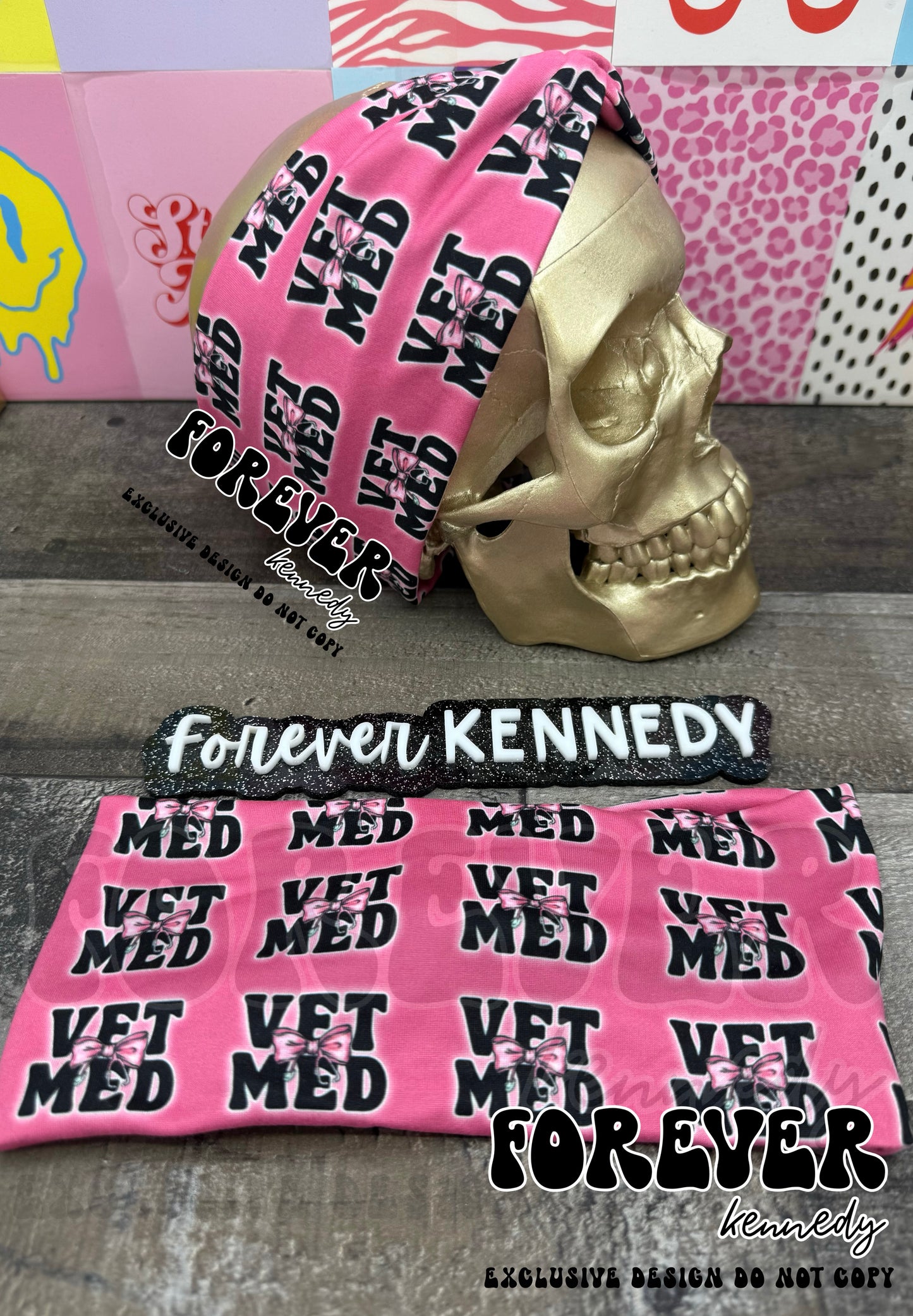 (RTS) Twist Headband: EXCLUSIVE DESIGN / Vet Med Stethoscope Bow