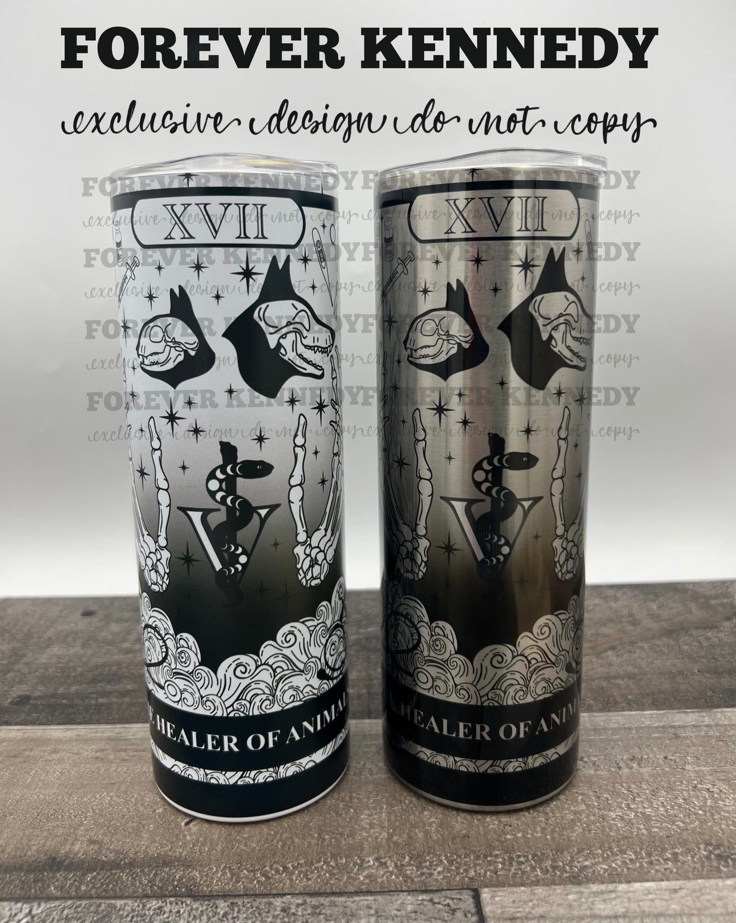 (MTO) EXCLUSIVE Tumbler: Veterinary Tarot Healer of Animals