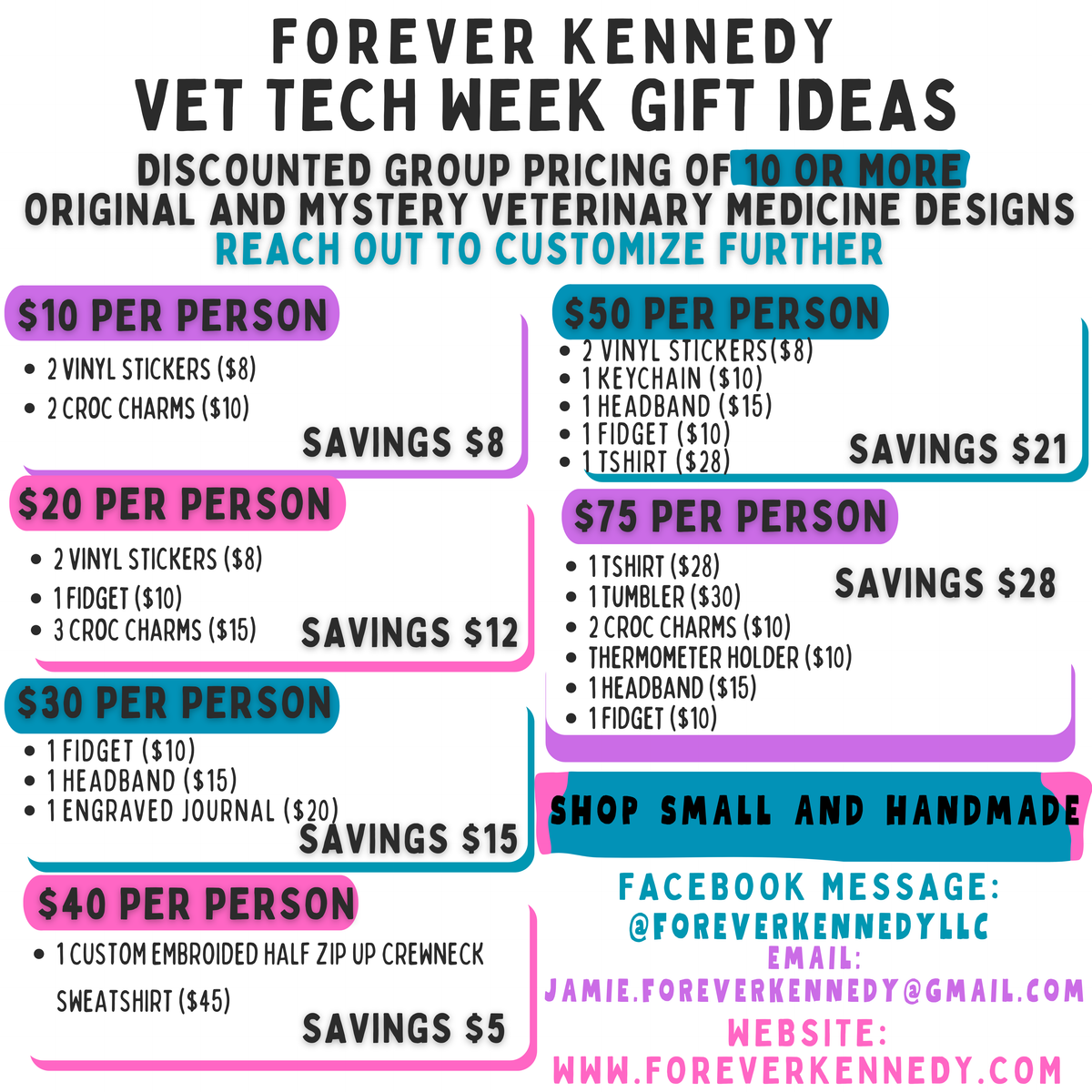 VET TECH WEEK GROUP PRICING *must add 10 or more*