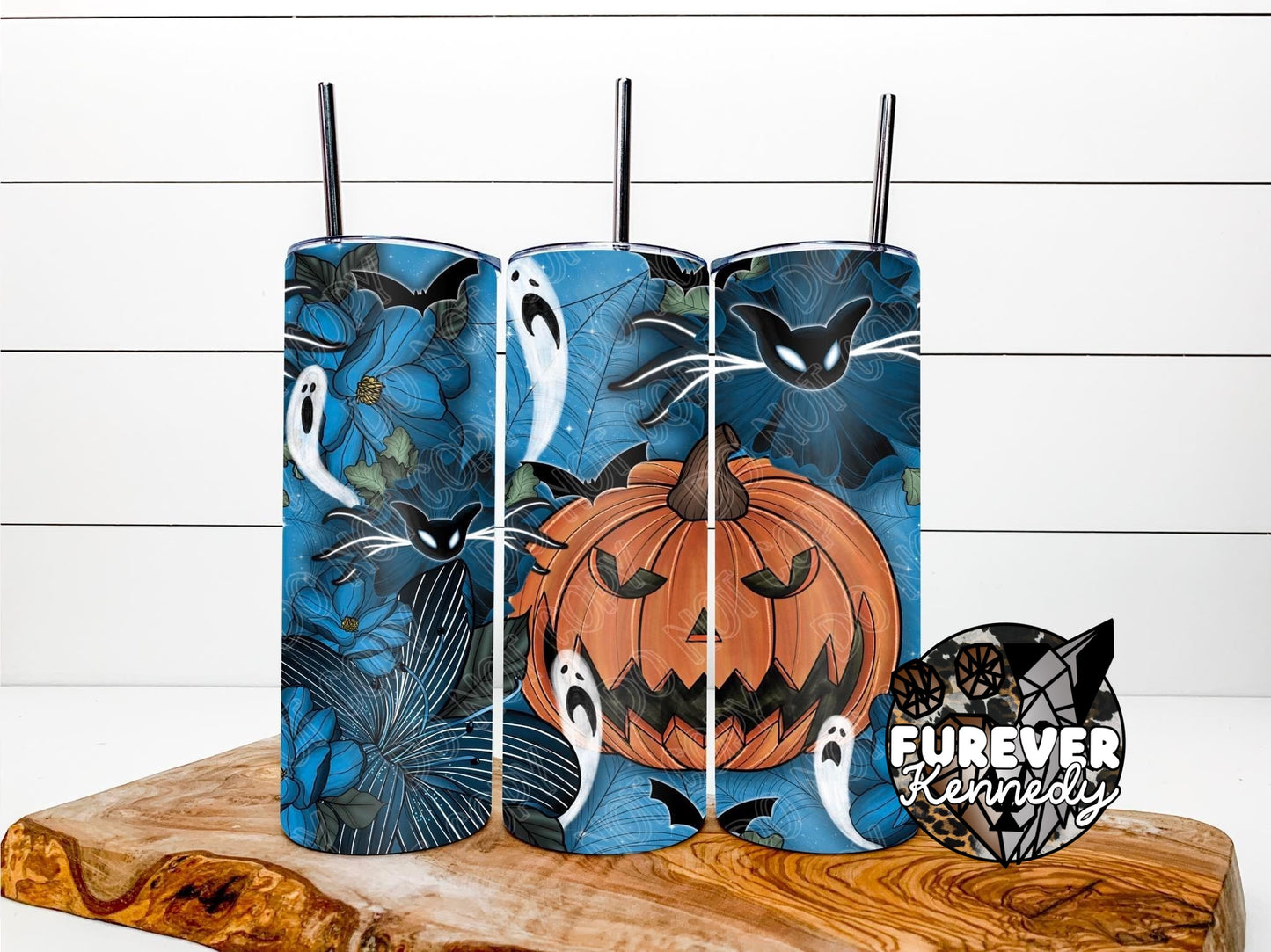 (MTO) Sub Tumbler: Pumpkin King Floral