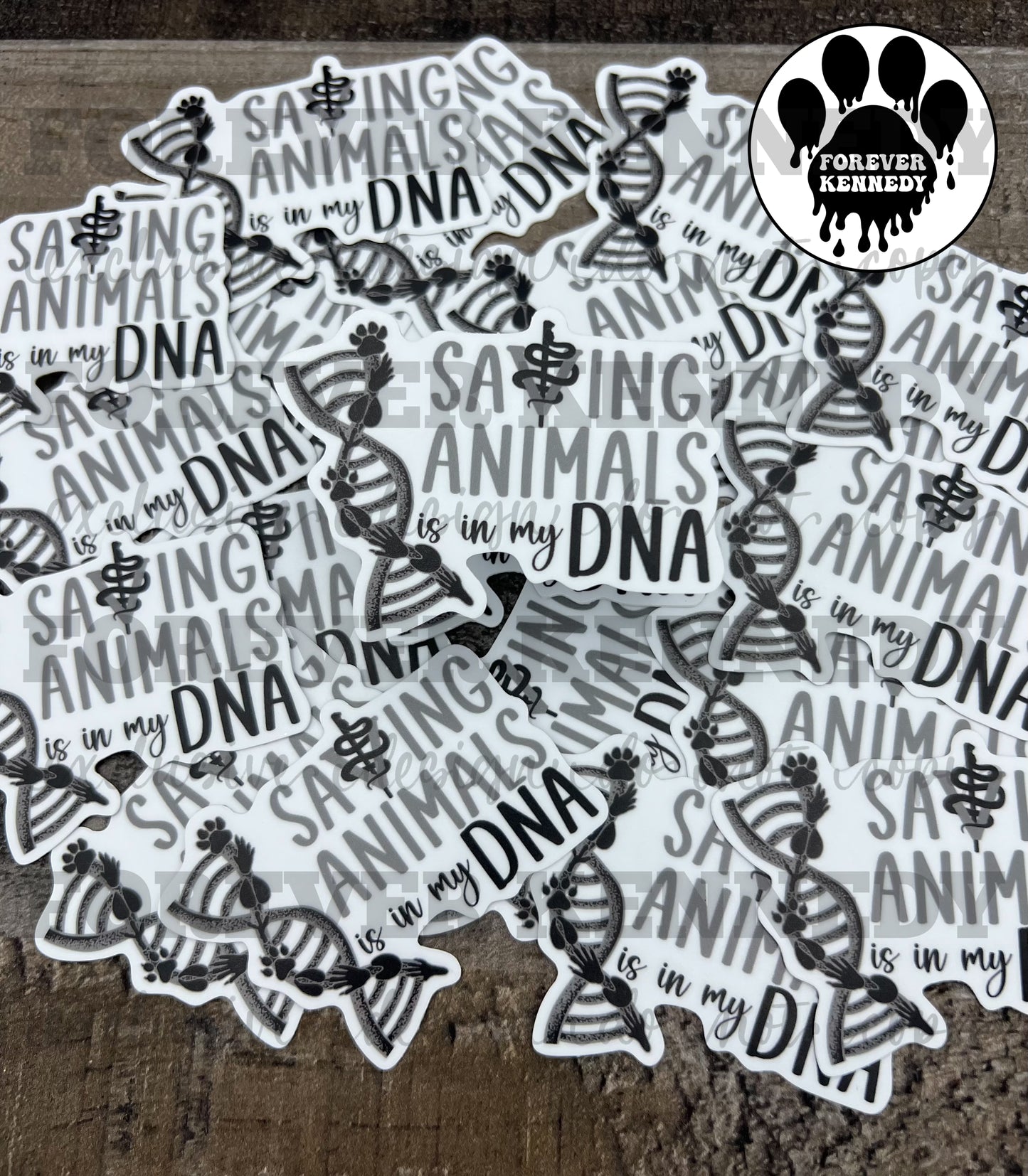 (RTS) Vinyl Sticker: EXCLUSIVE / Saving animals is in my DNA