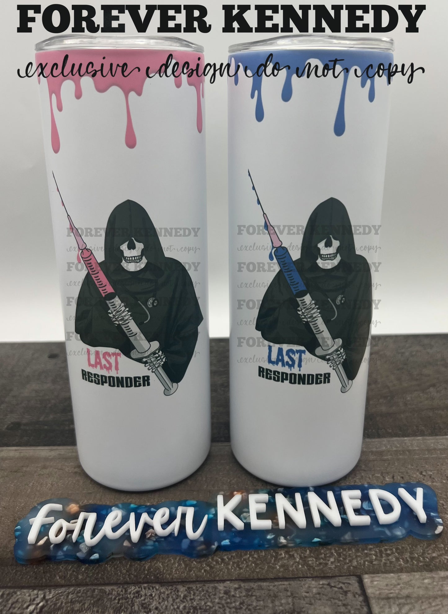 (MTO) Sub Tumbler: EXCLUSIVE / Last Responder (Pink or Blue Juice)