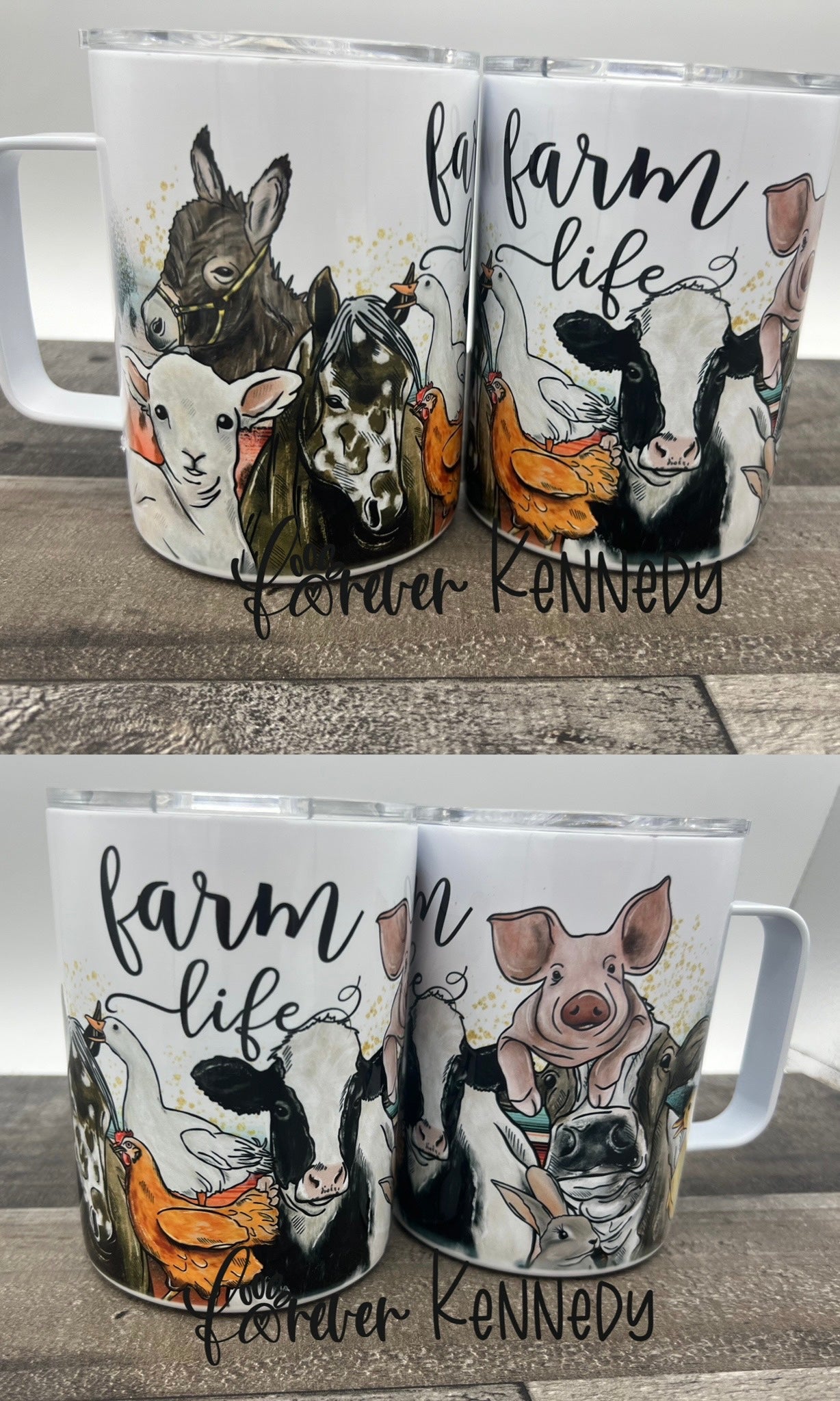 (MTO) Mug with Handle: Farm Life