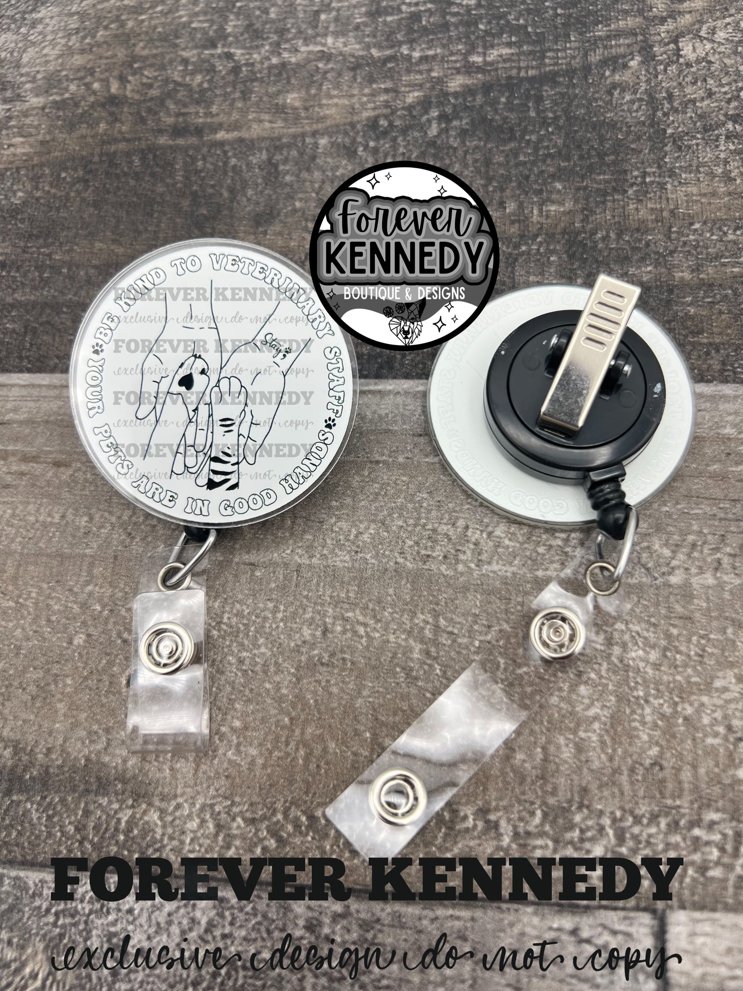 (MTO) Badge Reel: Veterinary/ Be Kind to Vet Staff
