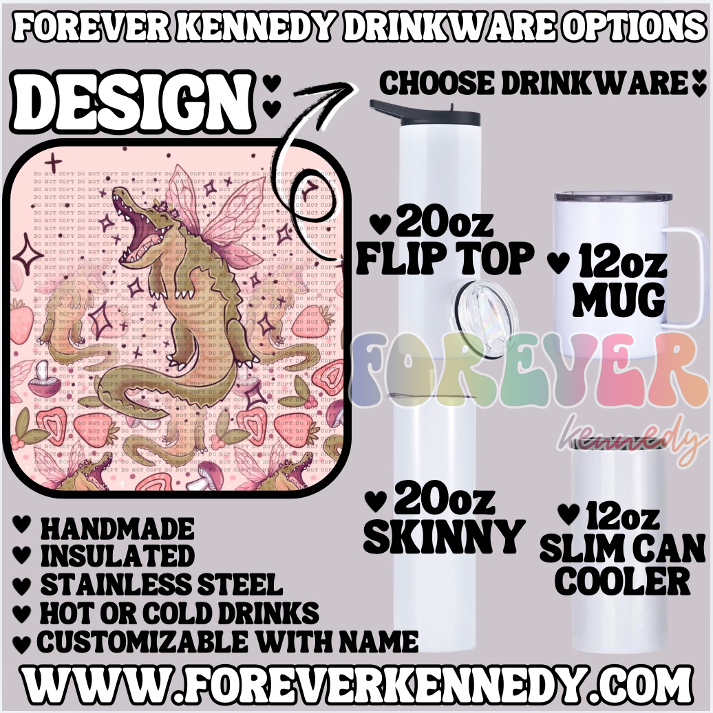 (MTO) CHOOSE DRINKWARE: Fae Gator