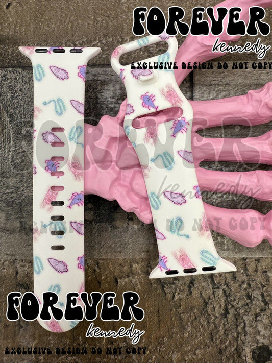 (MTO) Apple / Samsung / Fitbit Watch Band (Choose Size & Style) * EXCLUSIVE DESIGN: Colorful parasites
