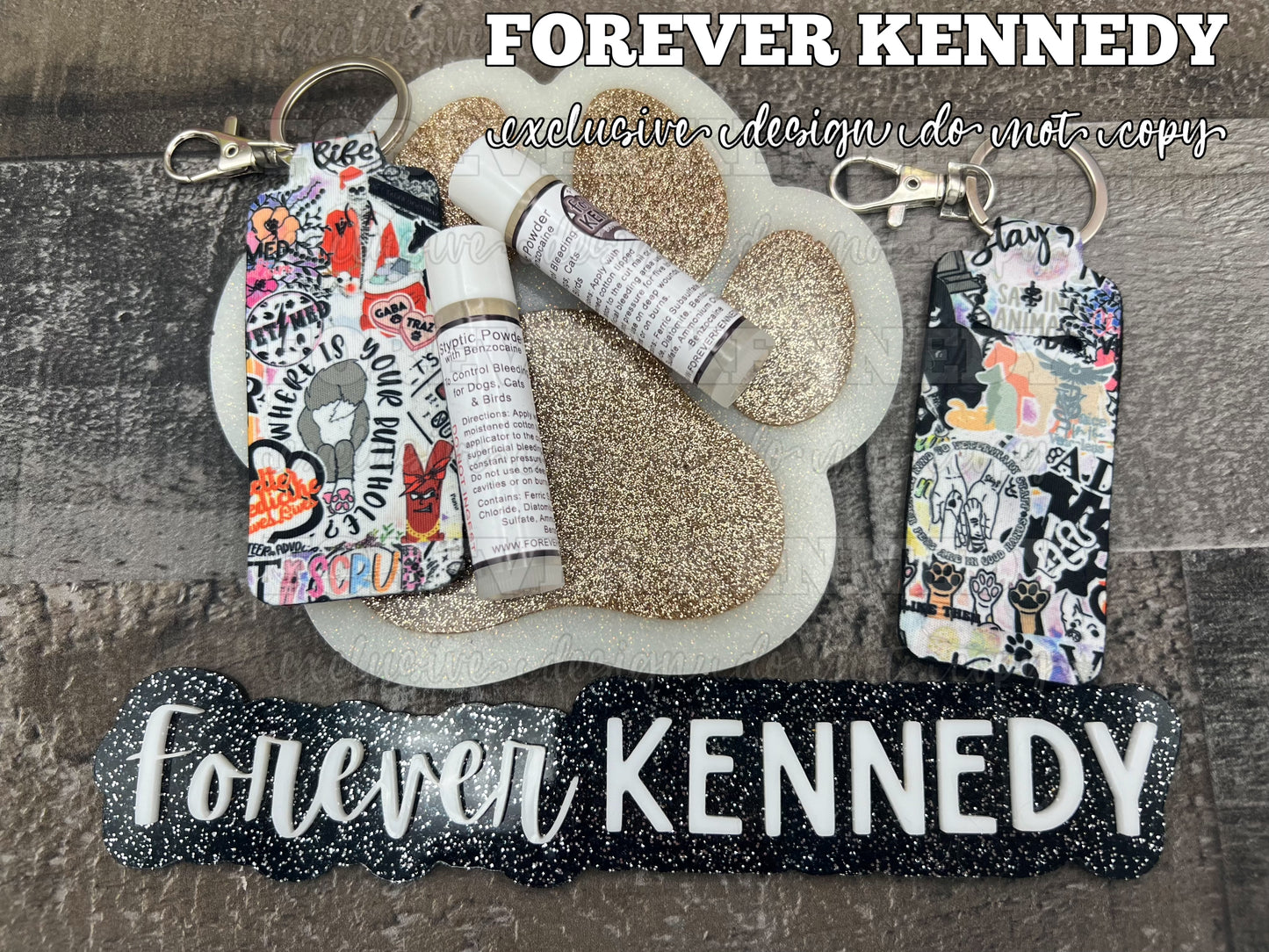 (RTS) EXCLUSIVE: *New design* Styptic Powder Holder / Keychain