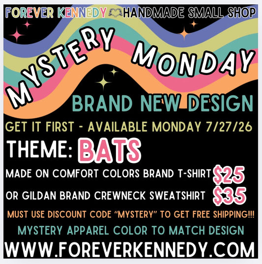 MYSTERY MONDAY * FLASH SALE - Mystery Design BATS theme