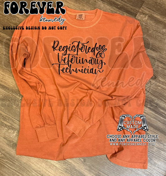(MTO APPAREL) * CHOOSE STYLE: EXCLUSIVE DESIGN Registered Veterinary Technician 🐾