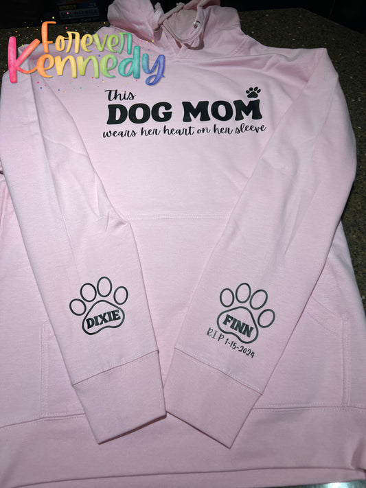 (PO) Custom Apparel - TITLE / SLEEVE Pet Paw Prints