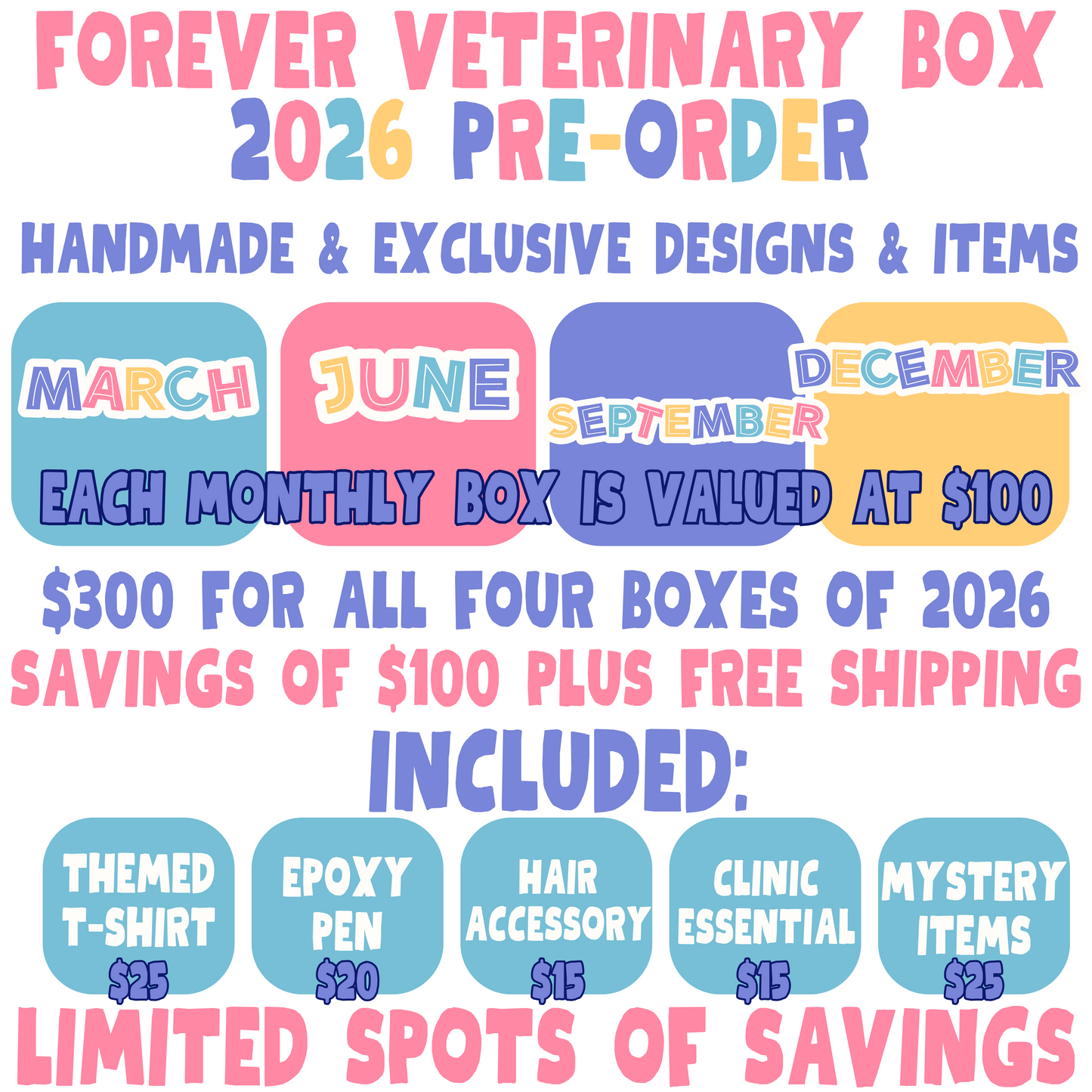 FOREVER VETERINARY - 2026 PRE-ORDER SAVINGS