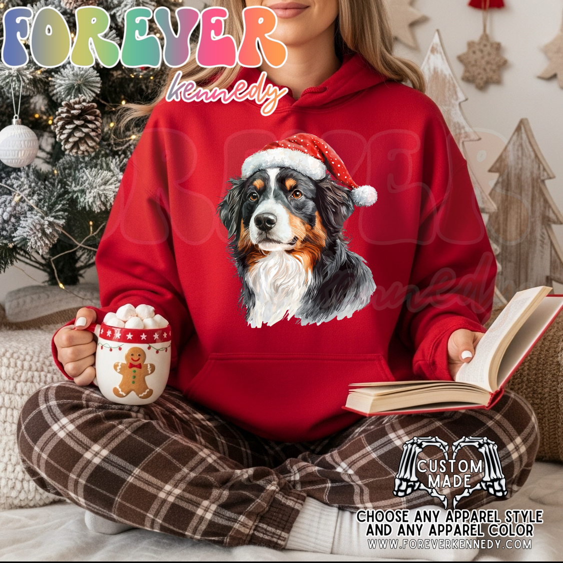 (MTO APPAREL) * CHOOSE STYLE / COLOR: Christmas Dogs *choose breed/s*