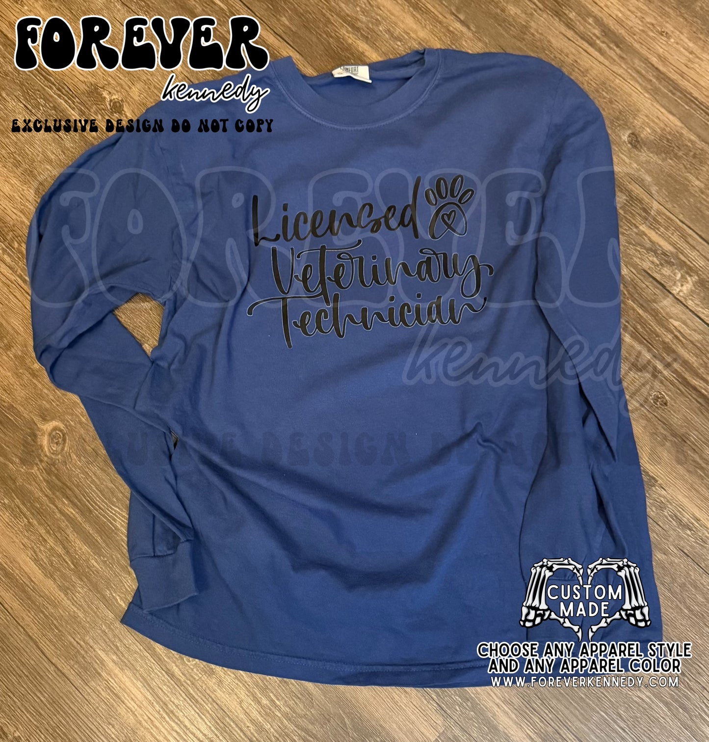 (MTO APPAREL) * CHOOSE STYLE: EXCLUSIVE DESIGN Licensed Veterinary Technician 🐾
