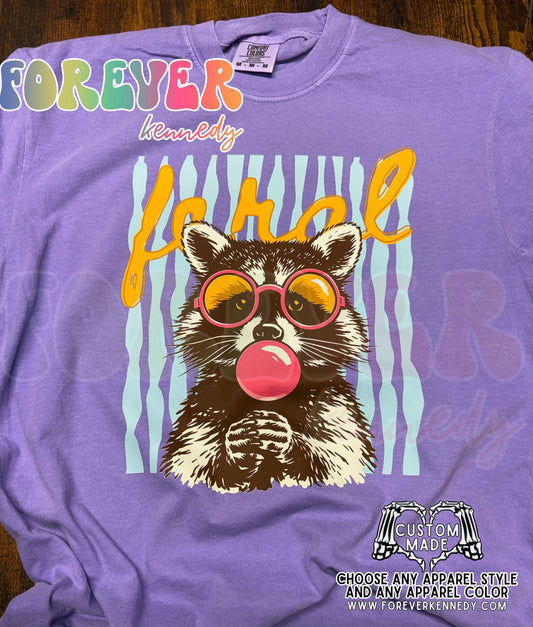MADE TO ORDER APPAREL -  Feral Raccoon Bubblegum