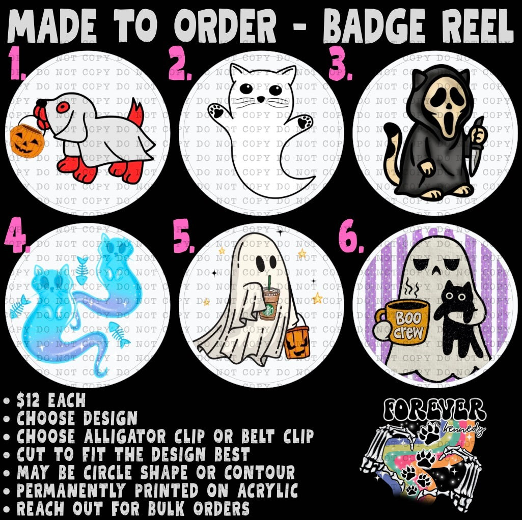 Made to Order - Badge Reel *choose design*