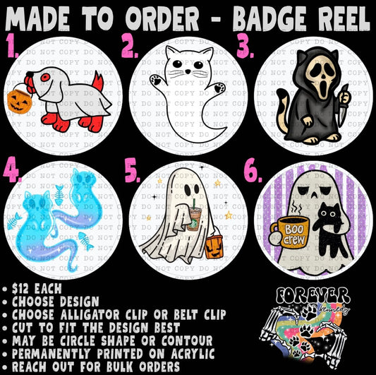Made to Order - Badge Reel *choose design*