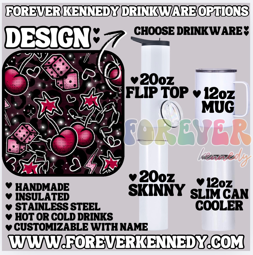(MTO) CHOOSE DRINKWARE: Cherry Bomb