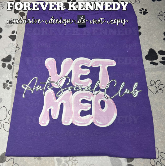 (MTO) CHOOSE YOUR APPAREL STYLE: EXCLUSIVE Veterinary Vet Med Anti Social Club