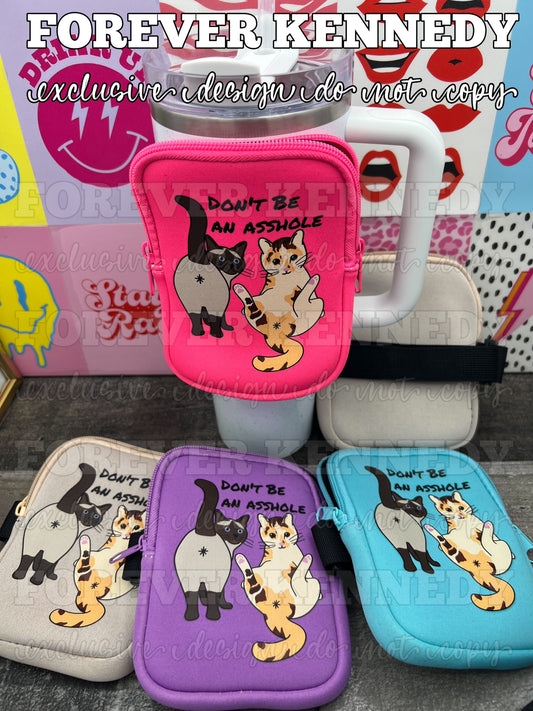 (MTO) Tumbler Bag with zipper: EXCLUSIVE DESIGN Don’t be an asshole