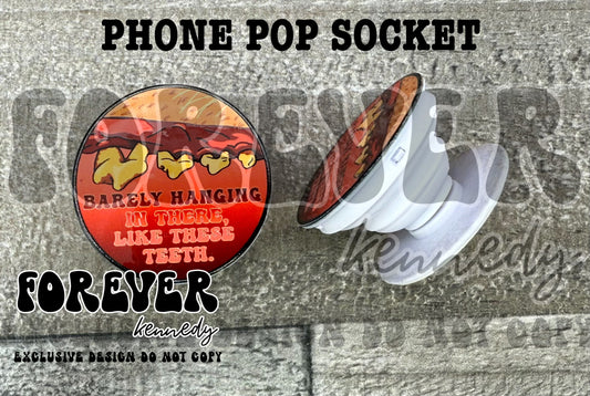 (RTS) Phone Grip: EXCLUSIVE DESIGN Barely hanging in there