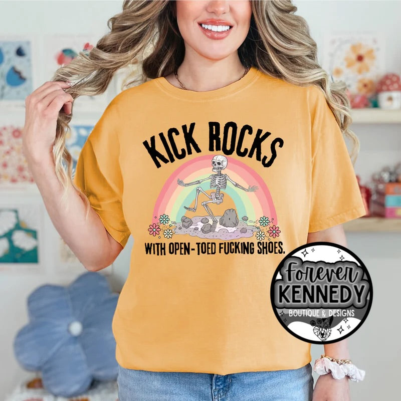 (MTO) CHOOSE YOUR APPAREL STYLE: Kick rocks – Furever Kennedy